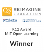 Gold QS Reimagine Education K-12 Award Winner Badge 