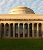 A view of MIT's domed Building 10 shot in late afternoon light