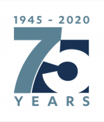 Logo reading 1945-2020 75 Years