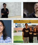 A photo collage of June Odongo; Andrea Henshall; Kyle Lee; Yıldırım Adalıoğlu, Çağan Kaplan, Begüm Tahhan, and Sıla Özkal.